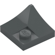 LEGO tetőelem íves 2x2 sarok, sötétszürke (4190)