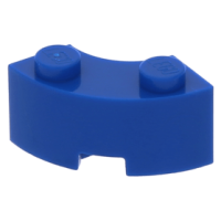 LEGO kocka 2×2 íves sarok, kék (85080)