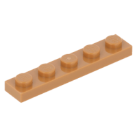 LEGO lapos elem 1×5, középsötét testszínű (78329)