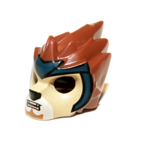 LEGO maszk oroszlán maszk sötétkék mintás, vörösesbarna (13025)