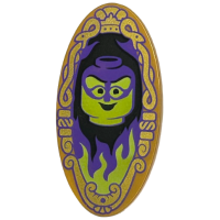 LEGO ovális pajzs varázstükör mintával, gyöngyház arany (101979)