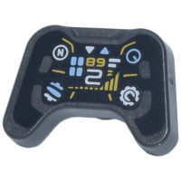 LEGO távirányító/kormány, gyöngyház sötétszürke (106739)