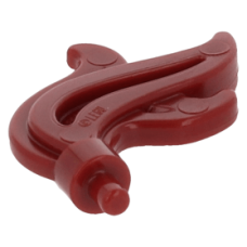 LEGO toll sisakdísz, sötétpiros (64647)