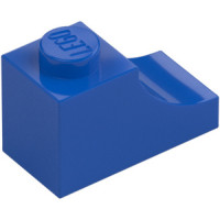 LEGO boltív 1×2 fordított, kék (78666)