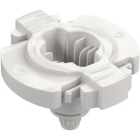 LEGO forgóalap 7×6 1/2×4 alján fogaskerékkel, fehér (5436)