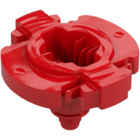 LEGO forgóalap 7×6 1/2×4 alján fogaskerékkel, piros (5436)