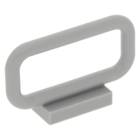 LEGO korlát 1×4×2, világosszürke (6187)