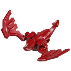 Eredeti, új LEGO sárkánylény (Ninjago), sötépiros (5986c01) - karakteres állat figura a gyűjteményedbe