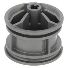 Eredeti, új LEGO kerék/kerékbelső Ø 30.4mm×20mm tengelycsatlakozóval, matt ezüst (66155) - speciális jármű alkatrész