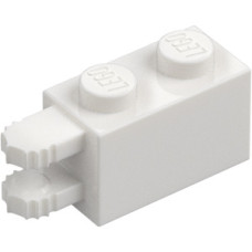 LEGO kocka csuklós elem (zsanér) 1×2 kettős vízszintes csatlakozóval, fehér (30540)
