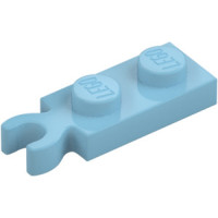 LEGO lapos elem 1x2 fogóval, közép azúrkék (78256)