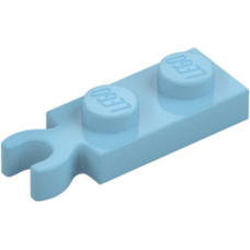 LEGO lapos elem 1x2 fogóval, közép azúrkék (78256)