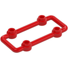 LEGO rúd 1×6×3 téglalap alakú 4 bütyökkel, piros (23444) 