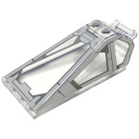 LEGO szélvédő 8×4×2 egyik végén fogantyúval mintával (SW), átlátszó (104530)