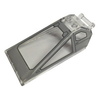 LEGO szélvédő 8×4×2 egyik végén fogantyúval mintával (SW), átlátszó (105302)