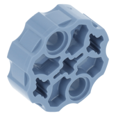 LEGO technic csatlakozó-blokk kerek 2db pin- és 3db tengely-csatlakozóval, homokkék (98585)