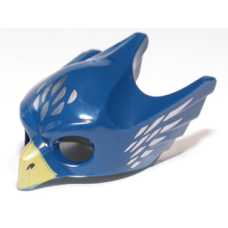 Eredeti, új LEGO maszk sas maszk mintás, sötétkék (12850) - stílusos fejfedő a minifiguráknak