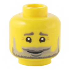 LEGO férfi fej szakáll mintával, sárga (78583) LEGO férfi fej szakáll mintával, sárga (78583)