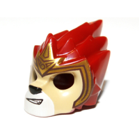 LEGO maszk oroszlán maszk korona mintás, sötétpiros (13042)