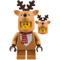 LEGO City Rénszarvas jelmezes leány minifigura 60475 (cty1932) LEGO City Rénszarvas jelmezes leány minifigura 60475 (cty1932)