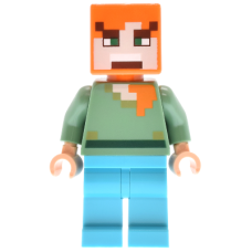 LEGO Minecraft Alex mérges arc mintával minifigura 21266 (min197) LEGO Minecraft Alex mérges arc mintával minifigura 21266 (min197)