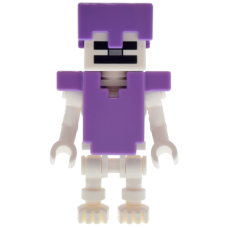 LEGO Minecraft Csontváz minifigura közép levendulalila sisakkal és páncéllal 21586 (min253) LEGO Minecraft Csontváz minifigura közép levendulalila sisakkal és páncéllal 21586 (min253)