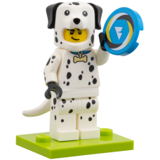 LEGO Dalmata kutya jelmezes minifigura minden kiegészítővel 71051 (col28-7)