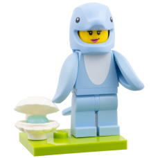 LEGO Delfin jelmezes minifigura minden kiegészítővel 71051 (col28-9)