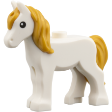 LEGO ló csikó, fehér (11295) LEGO ló csikó, fehér (11295)