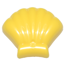LEGO kagylóhéj nagy (Friends), sárga (49595f)