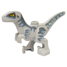 Eredeti, új LEGO dinoszaurusz Raptor, világosszürke (106405) - karakteres állat figura a gyűjteményedbe
