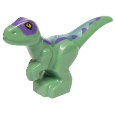 Eredeti, új LEGO dinoszaurusz bébi mintával, homokzöld (106406) - karakteres állat figura a gyűjteményedbe
