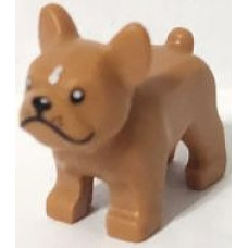 Eredeti, új LEGO kutya bulldog, középsötét testszínű (32892) - karakteres állat figura a gyűjteményedbe
