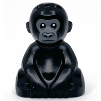 LEGO majom gorilla bébi, fekete (107586)