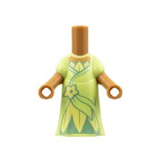 LEGO Friends/Disney mikrofigura test ruha mintával, középsötét testszínű (79612)