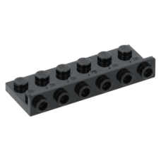 LEGO fordító elem 2×6 - 1×6, fekete (64570)