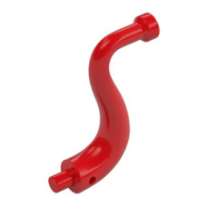 LEGO elefánt ormány/farokvég hosszú, piros (43892/80497)