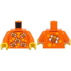 LEGO felsőtest pulóver méhecske mintával, narancssárga (76382)