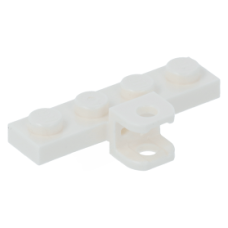 LEGO lapos elem 1×4 vonóhorog aljzattal, fehér (98263)