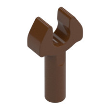 LEGO 1 hosszú rúd klippel (mechanikus fogó), vörösesbarna (48729)