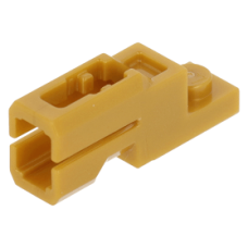 LEGO lapos elem 1×2 kilövő résszel, gyöngyház arany (69754)