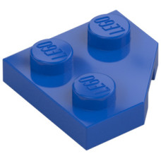 LEGO ék alakú lapos elem 2x2 (45°-os), kék (26601)
