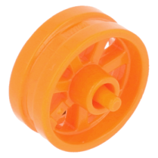 LEGO kerék/kerékbelső Ø 15mm x 6mm, narancssárga (50862)