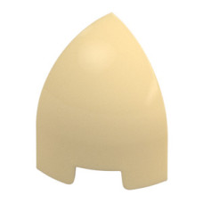 LEGO kocka 1 x 1 x 1 1/3 ívelt sarok, sárgásbarna (1871)