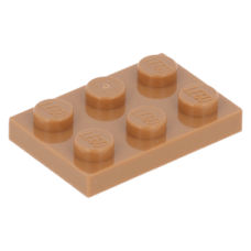 LEGO lapos elem 2x3, középsötét testszínű (3021)