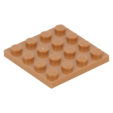 LEGO lapos elem 4x4, középsötét testszínű (3031)