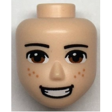LEGO Friends férfi fej szeplő mintával, világos testszínű (84869)