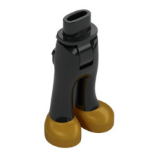 LEGO Friends láb (fekete nadrág, gyöngyház arany cipő) (35584)