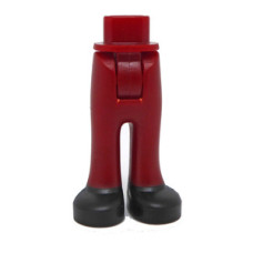 LEGO Friends láb (sötétpiros nadrág, fekete cipő) (35584)