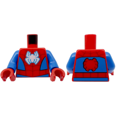 LEGO felsőtest pók mintás ruha mintával (Pókember), piros (76382)